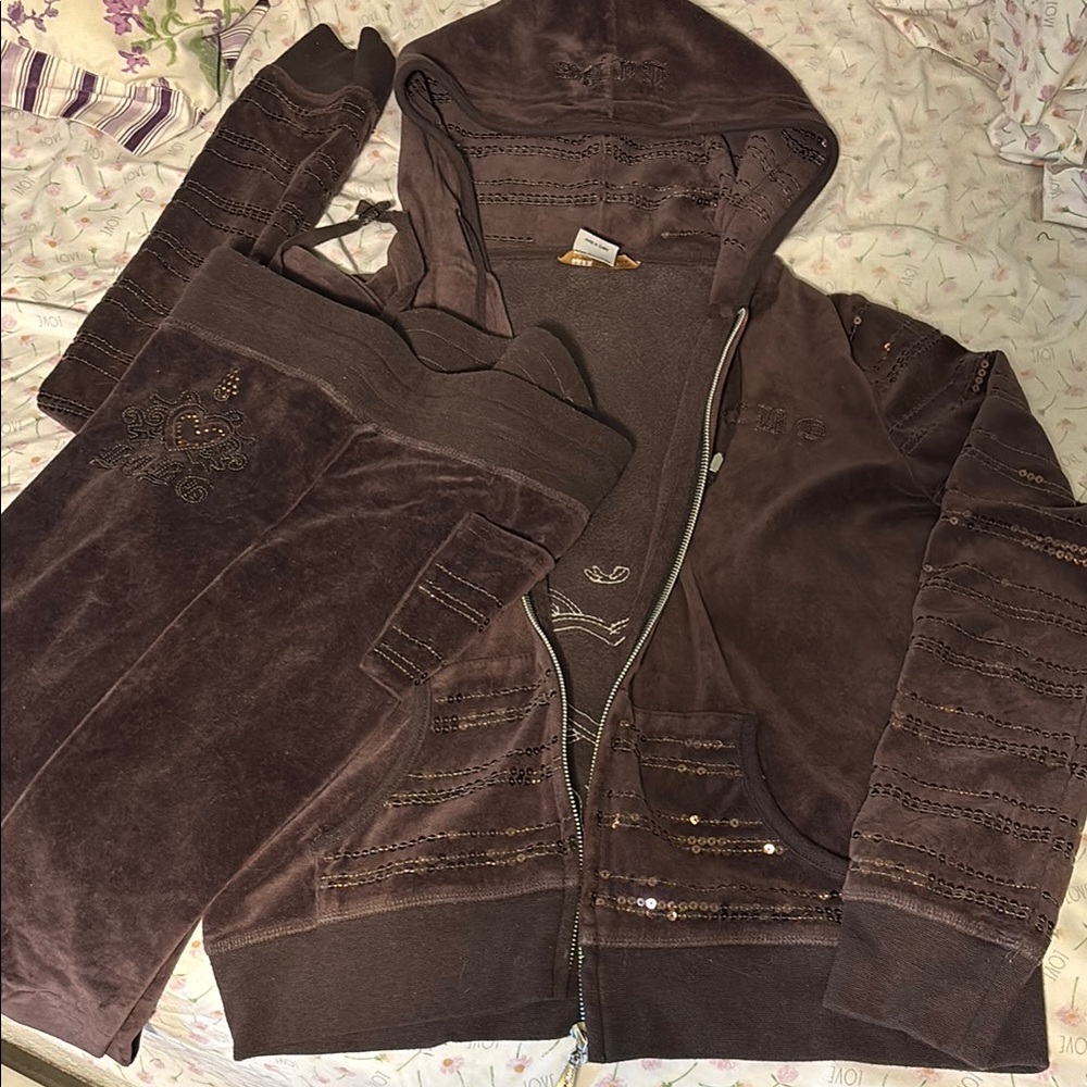 BCBGMaxAzria Brown Track suit